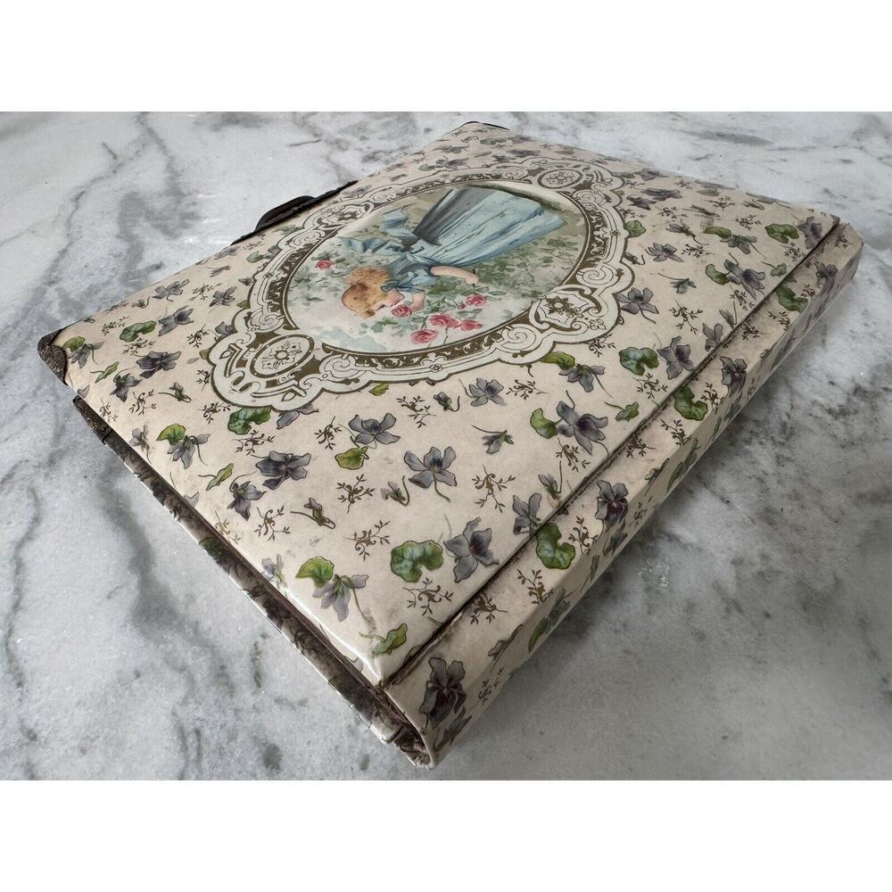 Antique Victorian Celluloid Hinged Photo Album - Picture 4 of 15